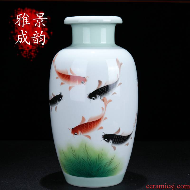 Jingdezhen ceramic I and contracted more than year after year flower arranging the sitting room porch porcelain vase household decorative furnishing articles