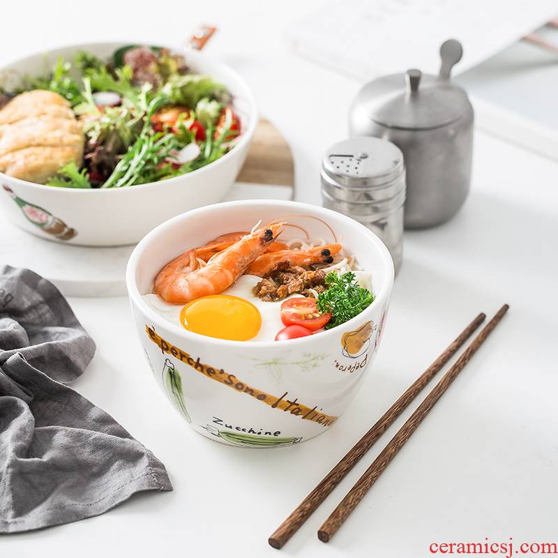 Brand preferential Japanese ceramic bowl rainbow such use creative dishes combined pull rainbow such as bowl home eat rainbow such as bowl mercifully rainbow such use