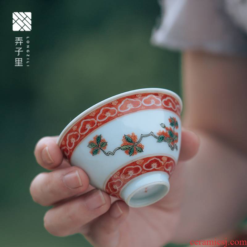 Made in jingdezhen kung fu tea set ceramic cups pure manual hand - Made colors sample tea cup master single cup cup