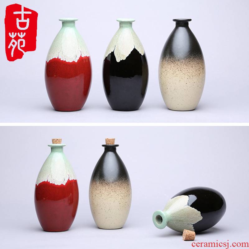 The ancient yuan a catty 500 ml bottles earthenware jars household flagon terms ceramic olive wine bottle of white wine bottles