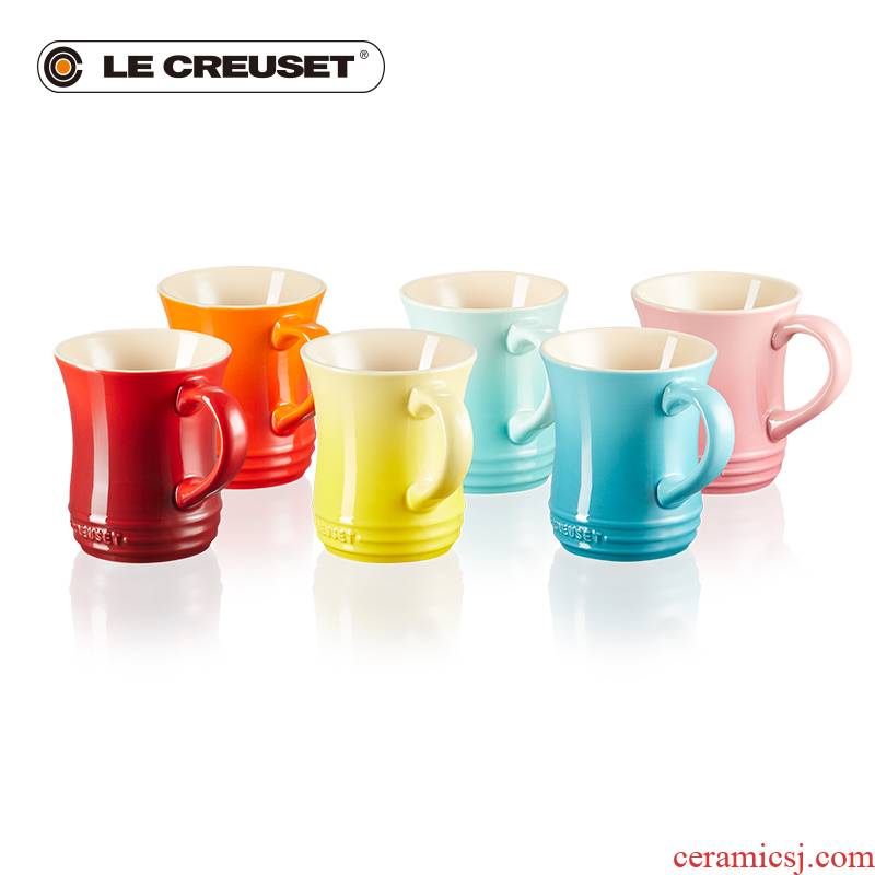 France 's LE CREUSET cool color stoneware rainbow series 360 ml keller 6 piece
