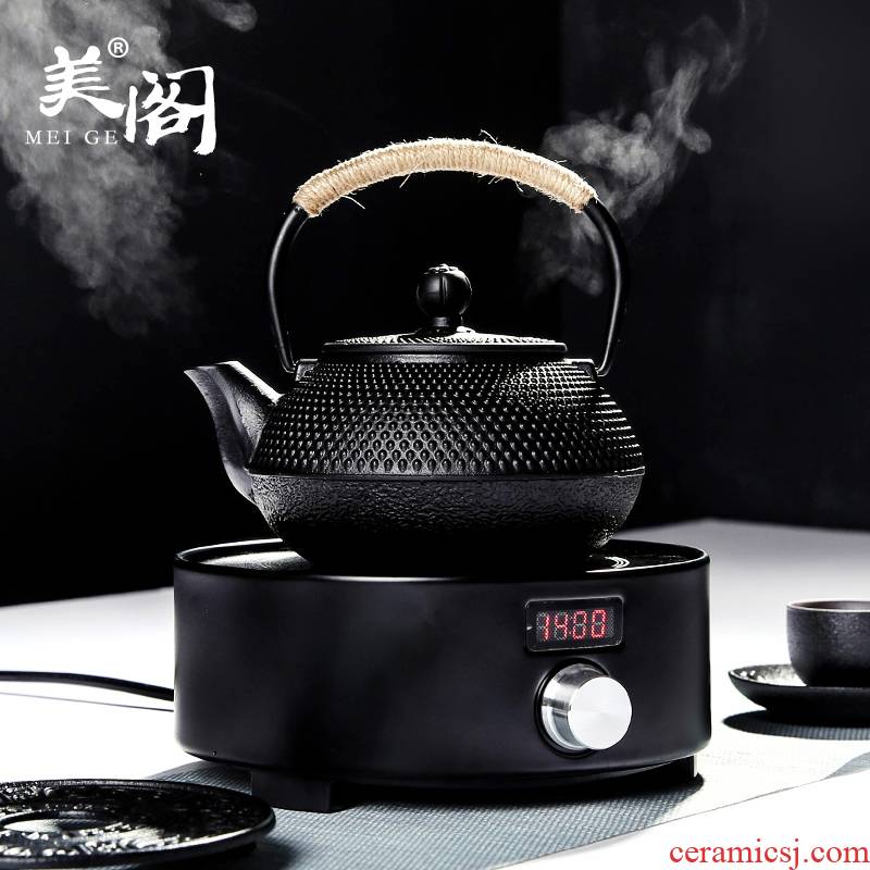 Beauty cabinet household iron pot teapot cooked tea is tea set contracted enamel cast iron pot'm hydropower TaoLu tea taking