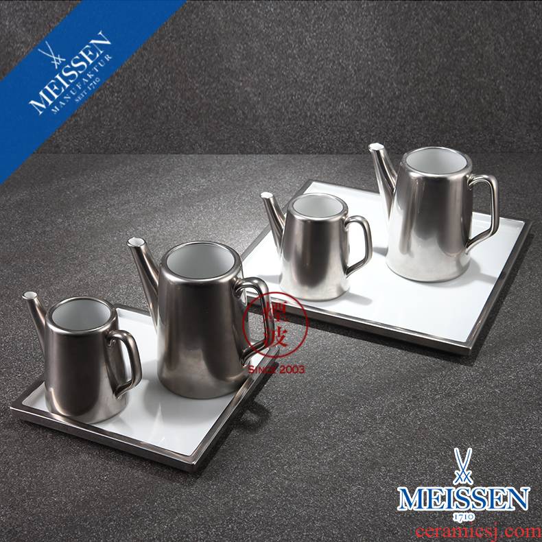 German mason MEISSEN porcelain Cosmopolitan platinum series coffee creamer combination