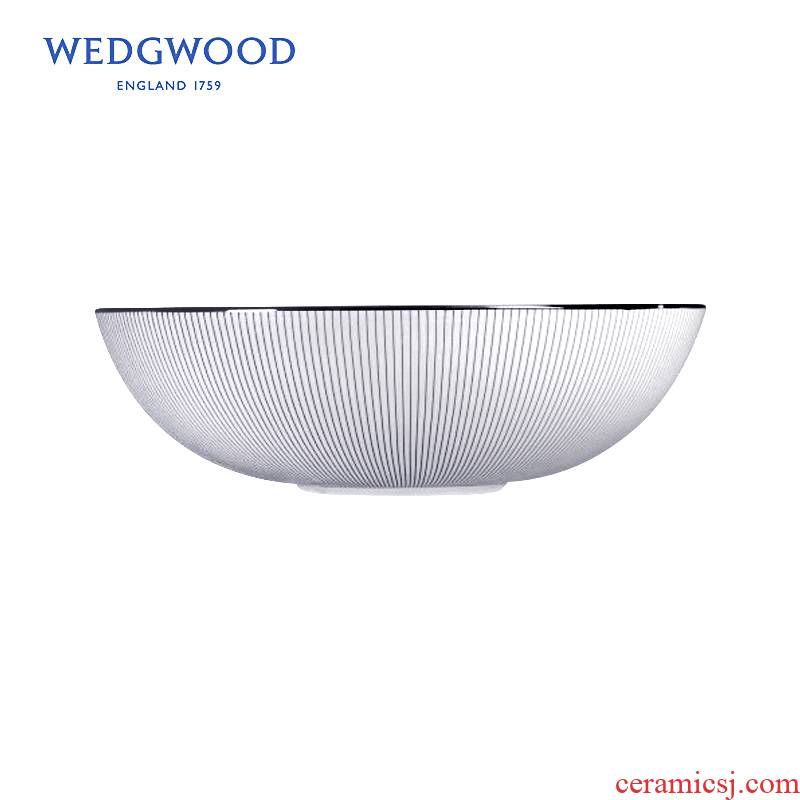 British Wedgwood Jasper Conran elegant stripe 30 cm large soup bowl/ipads ipads China porcelain fruit