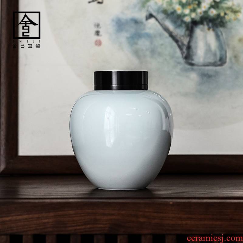 The Self - "in Japanese ceramic tea pot of household number receives half jins to store the POTS sealed ceramic pot of tea