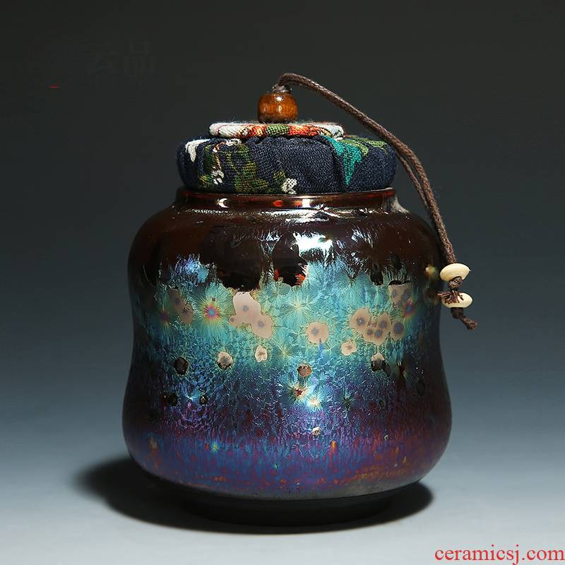 7 see colour obsidian variable glaze ceramic pot of pu 'er tea to wake up with POTS sealed tea caddy fixings tea accessories tea taking