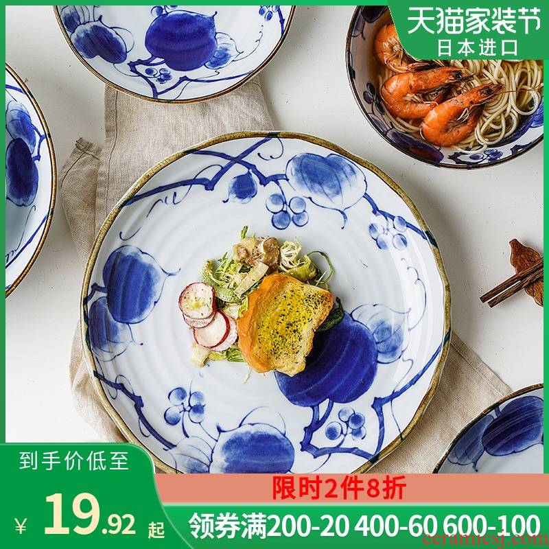 The fawn field'm mountain return ceramic tableware imported from Japan Japanese suits for breakfast salad bowl dish dish dish bowl