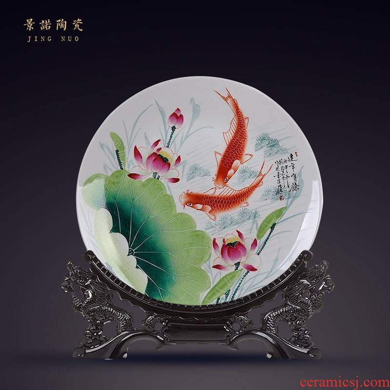 Scene, hang dish jingdezhen ceramics decoration plate of hand - made from the successively more than sit plate handicraft furnishing articles