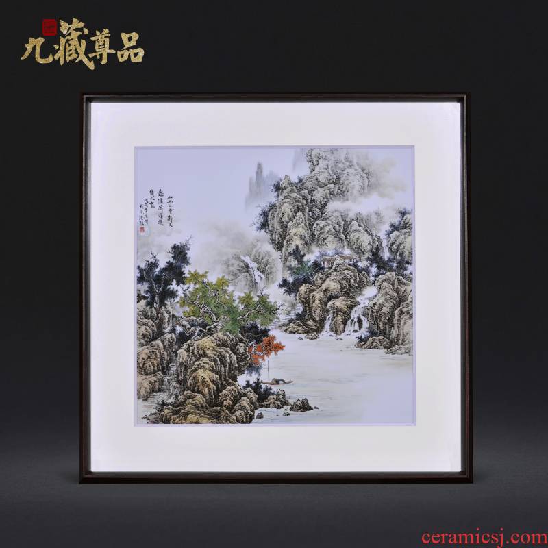 Jingdezhen ceramic dong - Ming li masters of hand - made cloud figure adornment porcelain plate paintings of Chinese style household decoration