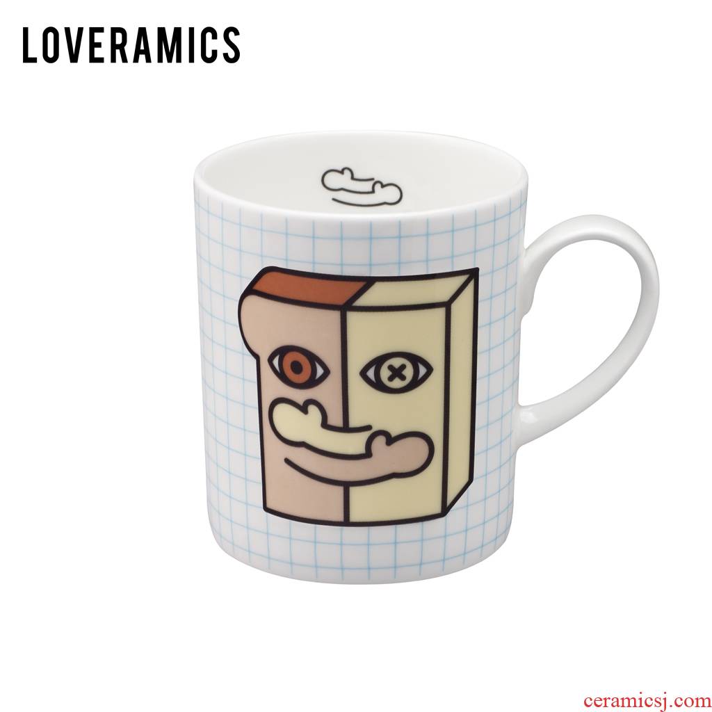 Loveramics love June I love mark cup three 380 ml ipads porcelain cup of milk tea cup cup (B & B)