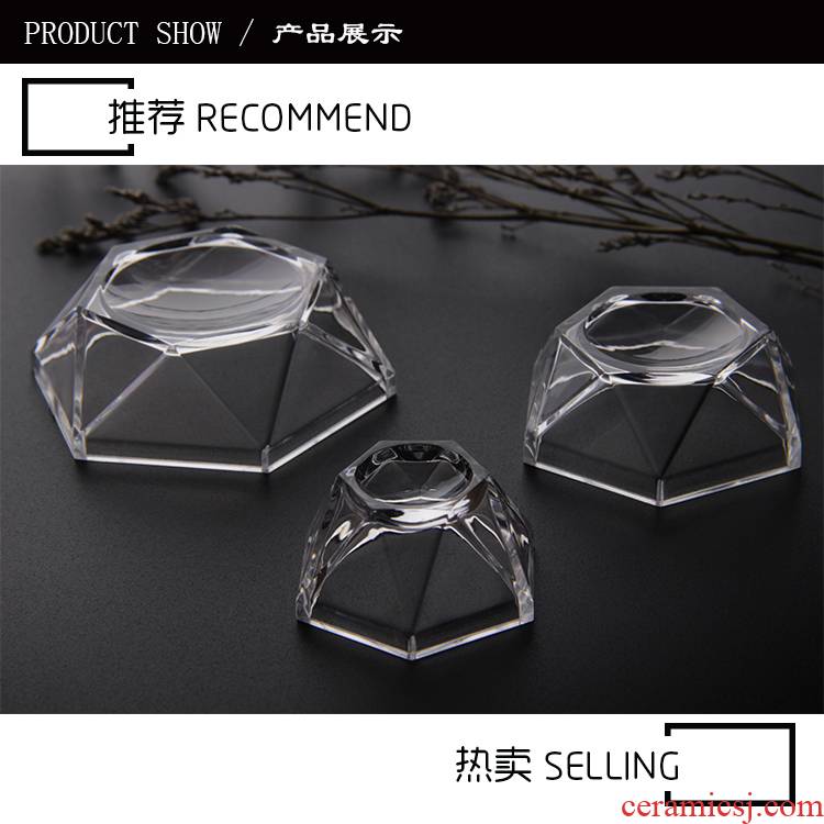 Joe transparent acrylic crystal ball base wind water polo furnishing articles glass ball display jin hao