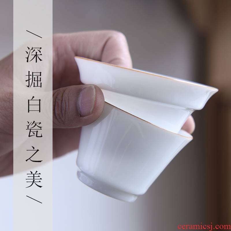 Sweet white white porcelain, ceramic creative tea tea filter filter good kung fu tea tea tea accessories filter