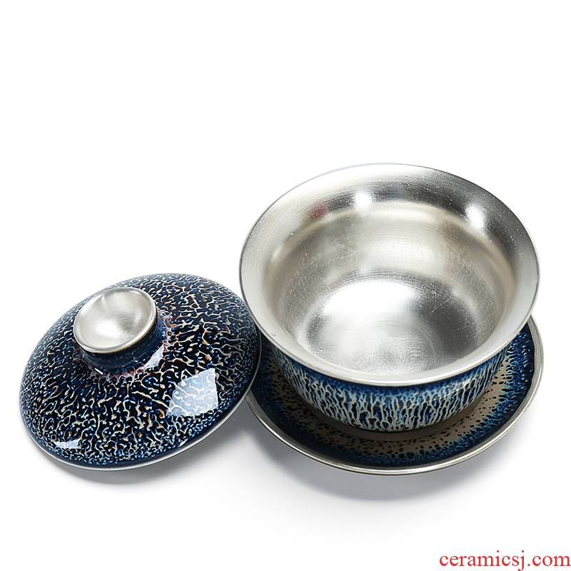 Ceramic up temmoku glaze coppering. As silver bowl tureen manual kung fu tea set three bowl silver cup masterpieces
