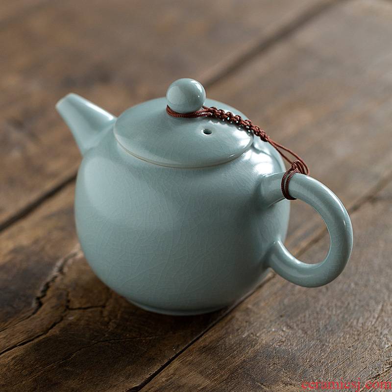 Jun ware your up fine checking ceramic teapot kung fu tea set small teapot light your porcelain pieces of single pot
