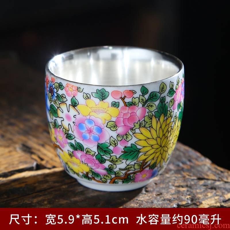 Pure white porcelain dehua kung fu tea cup suet jade porcelain sample tea cup, master cup household ceramic tea cups