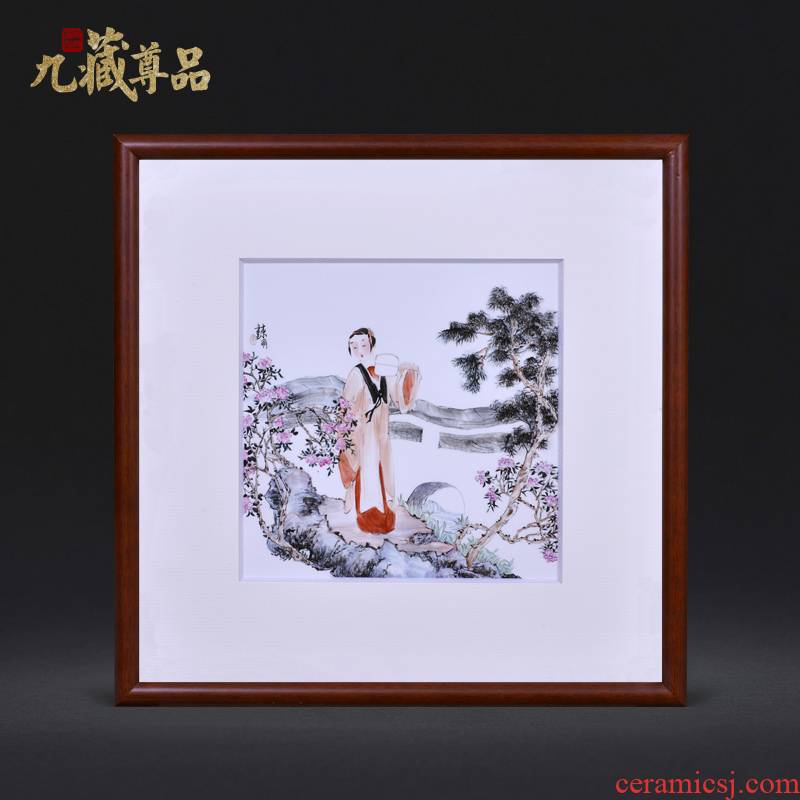 Jingdezhen ceramics dong - Ming li hand draw an adornment porcelain plate paintings of Chinese style household crafts