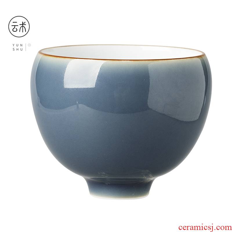 Cloud operation manual color glaze master heart cup sample tea cup kung fu tea tea ceramic bowl, single CPU personal cup