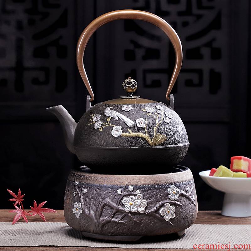 Electric TaoLu boiled tea, iron pot of boiling glass teapot household kung fu tea set teapot tea stove cooking kettle