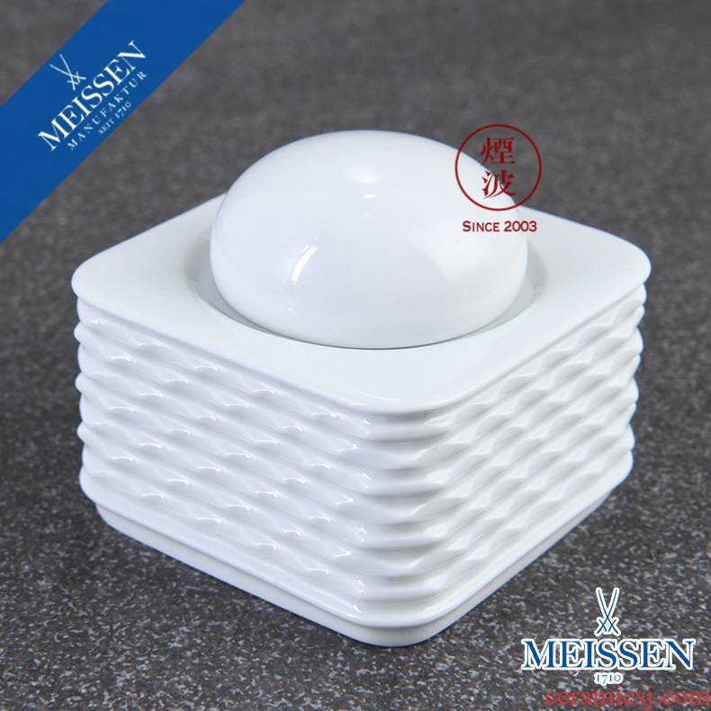 German mason MEISSEN porcelain white series store content box to receive a case powder tea pot