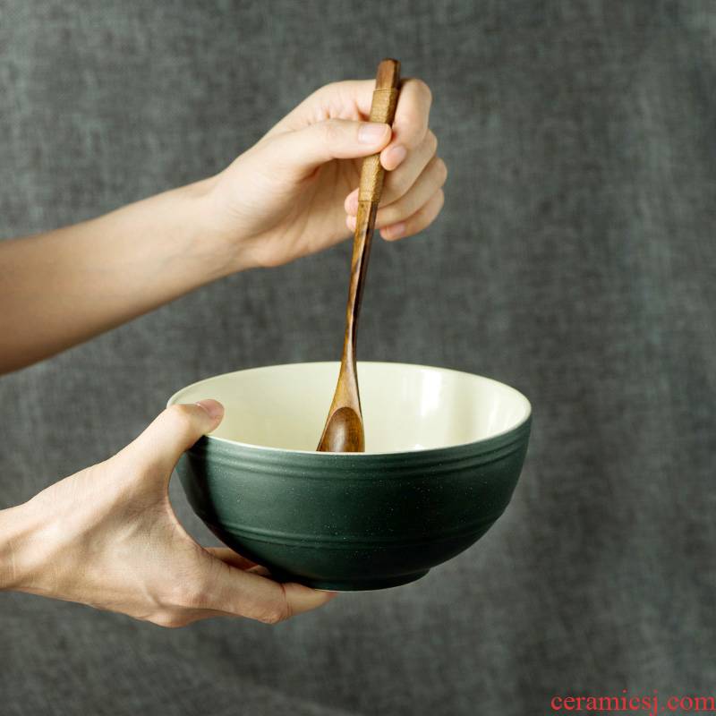 Japanese creative ceramic noodles bowl bowl 6 inches eat rice bowl dish bowl of salad bowl Nordic tableware