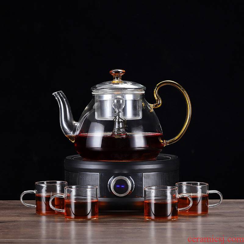 Friend is heat - resistant glass tea set electric TaoLu cooking tea stove household kettle scented tea pu - erh tea with the teapot