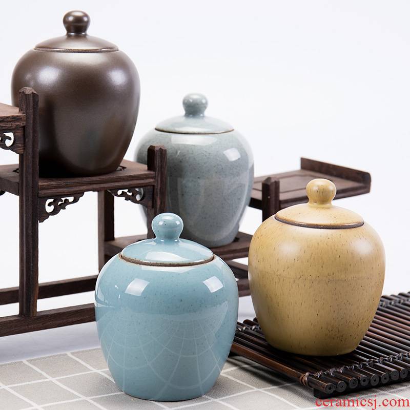 Travel ronkin ceramic tea pot portable small POTS of household elder brother up storage tanks seal store content box