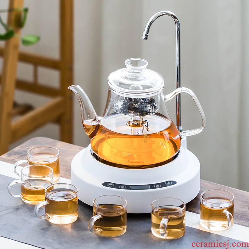 Automatic pumping TaoLu boiled tea machine home small heat resistant high temperature steam mercifully tea pot boil water electric tea stove.mute