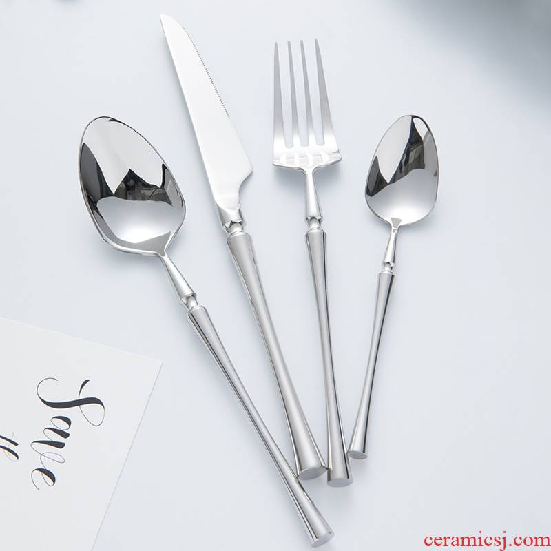 TaoDian web celebrity home stainless steel knife and fork spoon creative western - style food tableware knife and fork suit western food steak knife and fork dish
