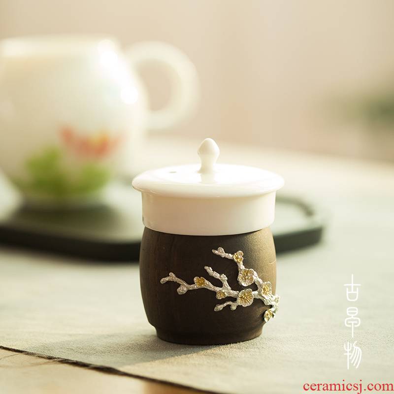 Ebony cover rear tureen jade porcelain lid contracted it cover holder frame kung fu tea tea accessories