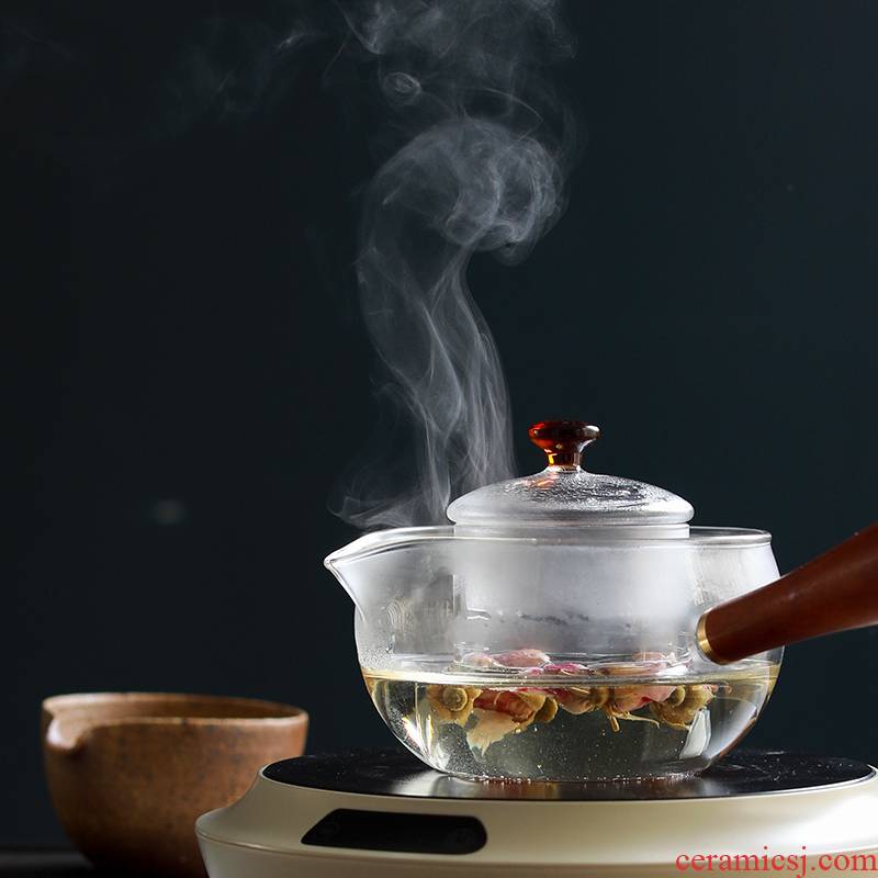 Glass teapot tea Glass separation. The household filter tea with tea, the electric TaoLu cooking pot set tea service