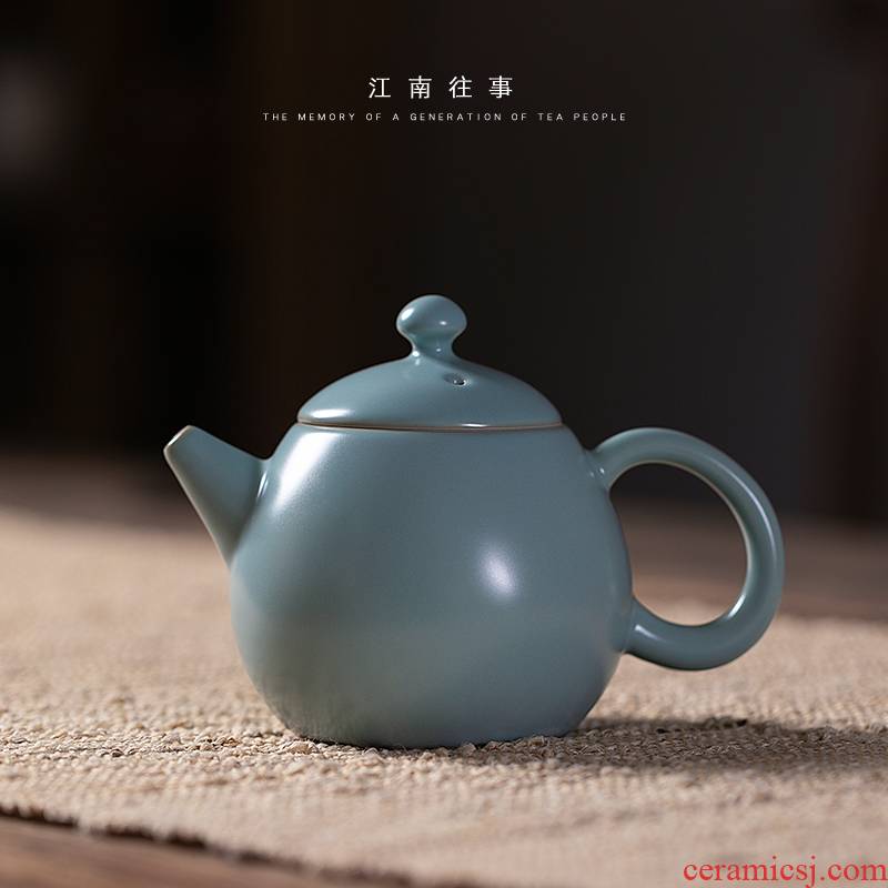 Jiangnan past shamrock pomelos ceramic pot of your porcelain kung fu tea set single pot teapot tea your up little teapot