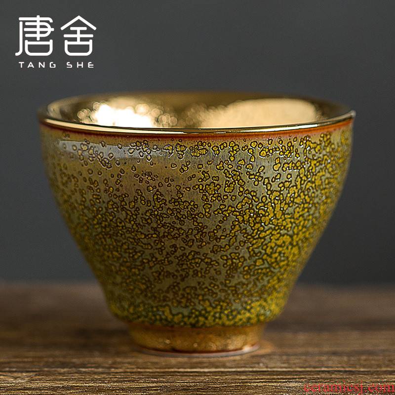 Don difference up 24 k gold mine loader question light master cup single cup sample tea cup ceramic household large tea cup bowl
