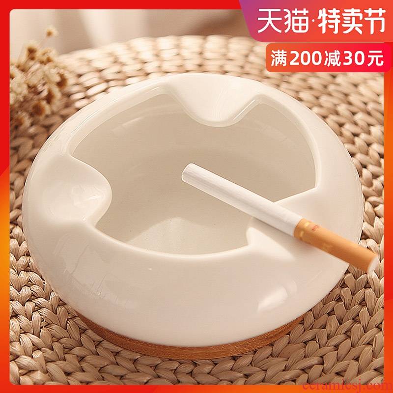Fashionable ashtray creative move ceramic ashtray decoration to the hotel dining room sitting room desktop stainless steel ashtray