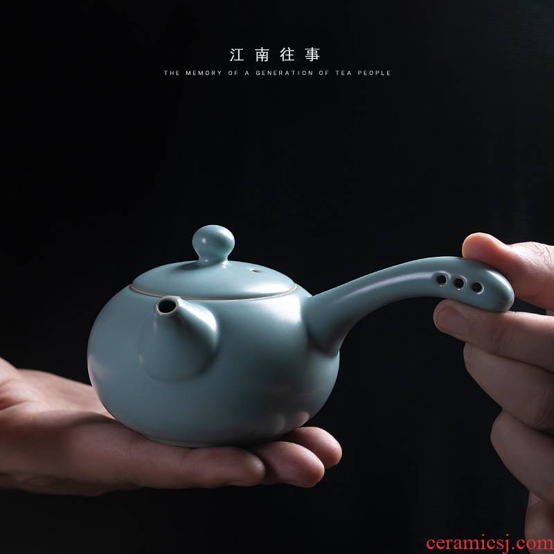 Jiangnan past shamrock and exquisite pot of your up black tea in teapot kung fu tea set your porcelain pot of small ceramic teapot