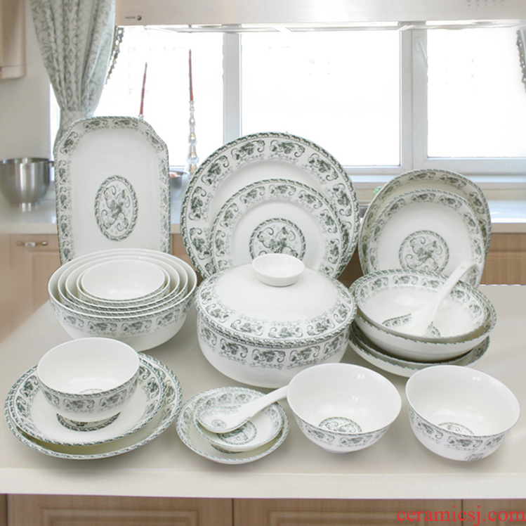 Cixin qiu - yun minsheng ceramics tableware both bowls plates bulk job FanPan disk bowl dish dish dish soup bowl of soup