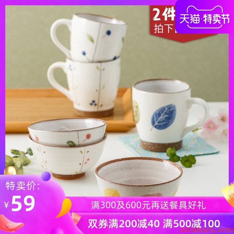 A single small bowl imported from Japan Japanese ceramic bowl home the little fresh eat bowl mark cup coffee cup
