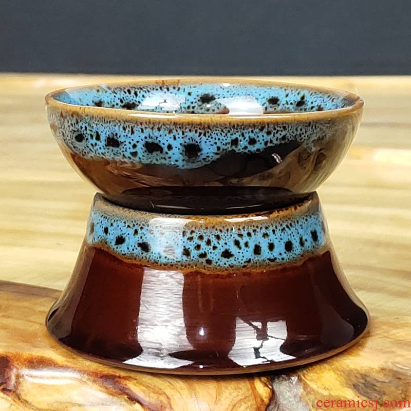 Blue) variable make tea tea filter good household ceramic tea tea tea accessories mesh