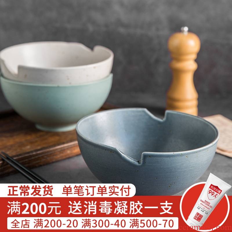 Jian Lin, a Japanese creative household ceramics tableware put chopsticks dishes is work to use the rainbow such as bowl of students rainbow such use