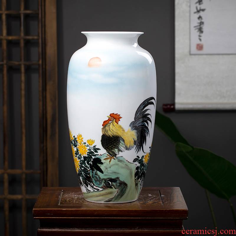 The Master of jingdezhen ceramics hand - made vases, flower arrangement sitting room of Chinese style household adornment handicraft furnishing articles TV ark