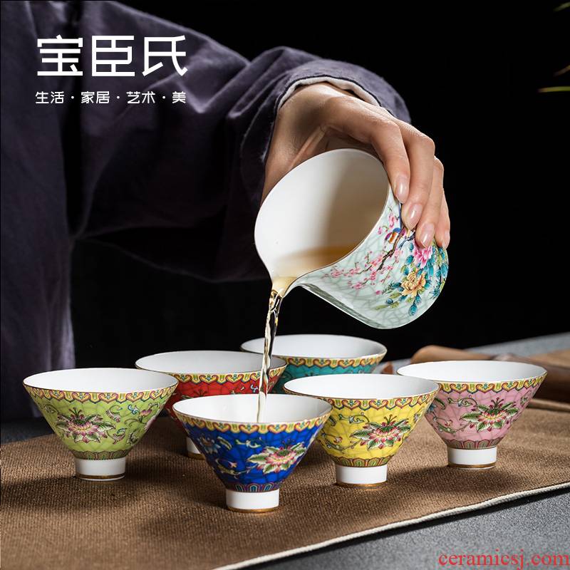 Ceramic kung fu tea cups hat cup white porcelain tea master single cup, bowl sample tea cup tea set