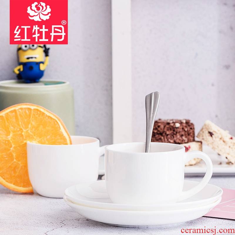 2 sets of white coffee mugs suit small European - style key-2 luxury ins wind afternoon tea tea set household contracted ipads China