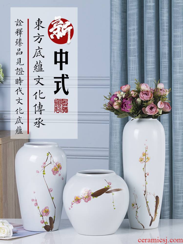 Jingdezhen ceramic vases, I and contracted the new Chinese style flower adornment of the sitting room porch of TV ark, wine furnishing articles