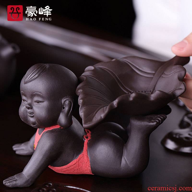 HaoFeng violet arenaceous creative small children to filter the adornment that occupy the home furnishing articles can raise tea), tea tray tea accessories