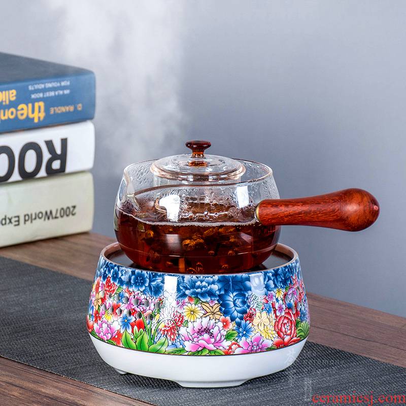 Black tea pu - erh tea side put the cooking pot to boil tea filter remove small office automatic enamel color TV TaoLu suits for