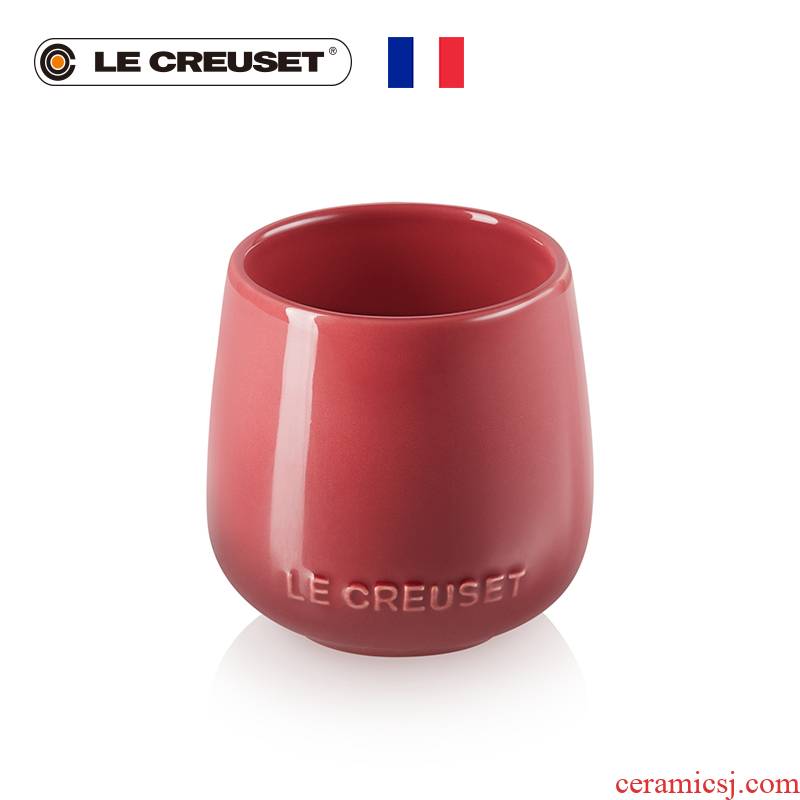 France 's LE CREUSET series of cool color stoneware Sphere, buds series more than 250 ml flat - bottomed cup color