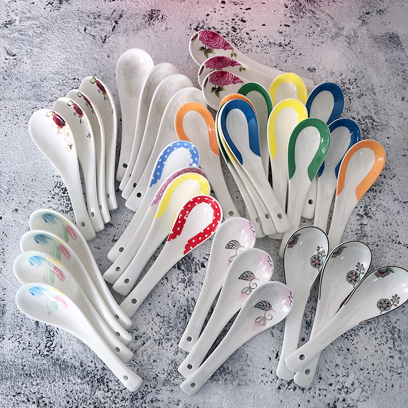 Special offers four 8 yuan ipads China small spoon, spoon, run ceramic spoon run home to take some food
