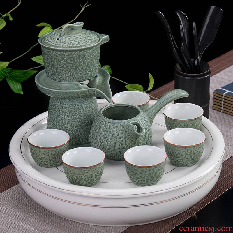 Ronkin kung fu tea sets water type ceramic tea tray was lazy stone mill teapot household simple dry terms tray