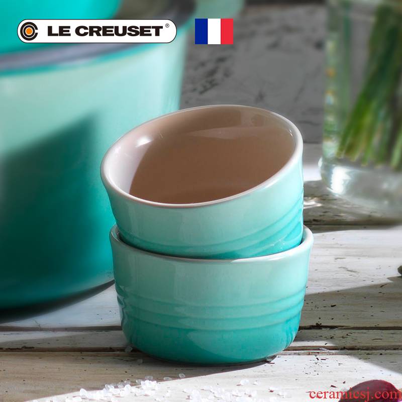 France cool color LE CREUSET stoneware rainbow series mini jar of 6 times