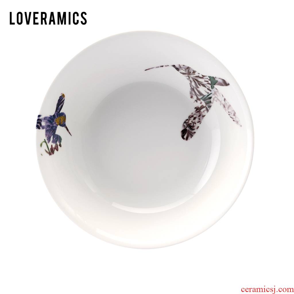 Loveramics love Mrs Flower on 23 cm deep dish soup plate household contracted FanPan ceramic plates