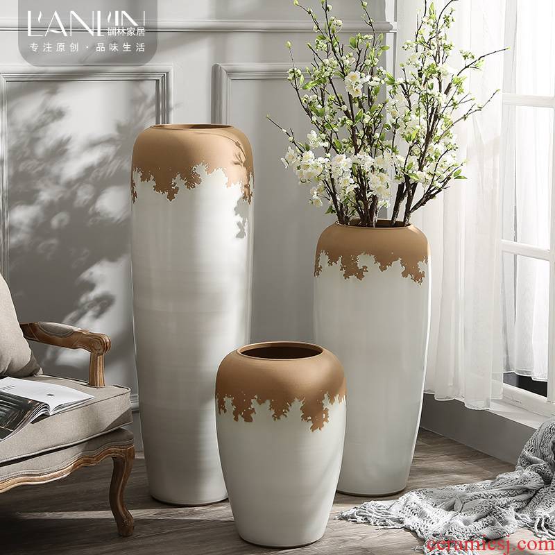 Large vases, I and contracted sitting room to heavy flower arranging flower implement coarse some ceramic pot home decoration ceramic furnishing articles